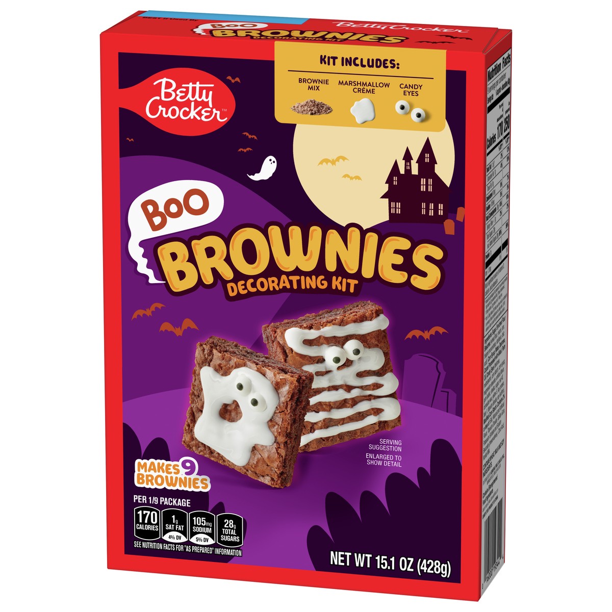 slide 9 of 13, Betty Crocker Boo Brownie Decorating Kit, 15.1 oz