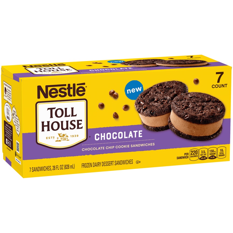 slide 3 of 8, Toll House Nestle Tollhouse Cookie Sandwich Chocolate, 28 fl oz