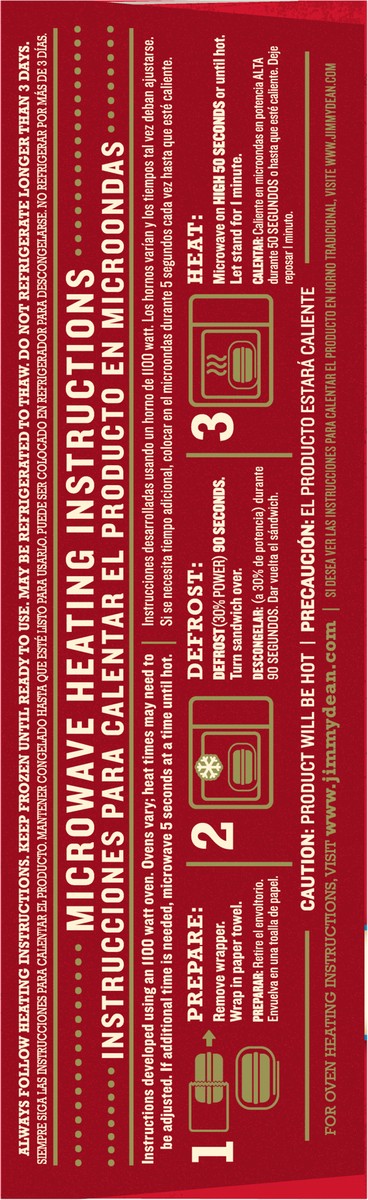 slide 4 of 9, Jimmy Dean Croissant Breakfast Sandwiches with Sausage, Egg, and Cheese, Frozen, 2 Count, 2 ct