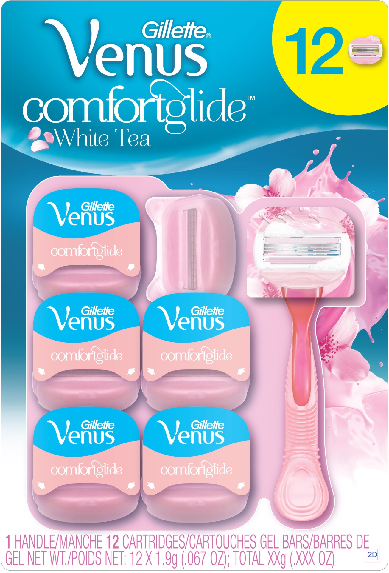 slide 1 of 2, Procter & Gamble Gillette Venus Comfort Glide White Tea Women's Razor, 