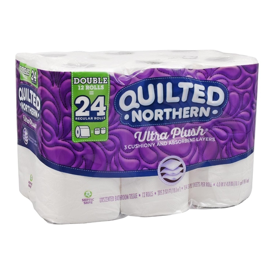 slide 1 of 1, Quilted Northern Ultra Plush Bath Tissue, 12 ct