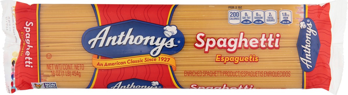 slide 4 of 13, Anthony's Spaghetti 16 oz, 16 oz