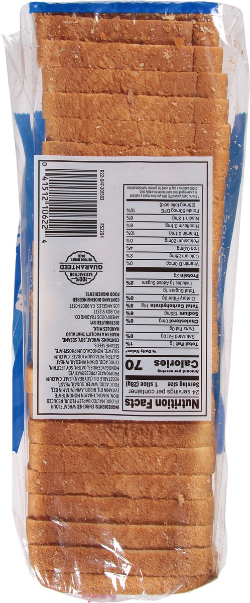 slide 6 of 14, First Street White Sandwich Bread, 24 oz