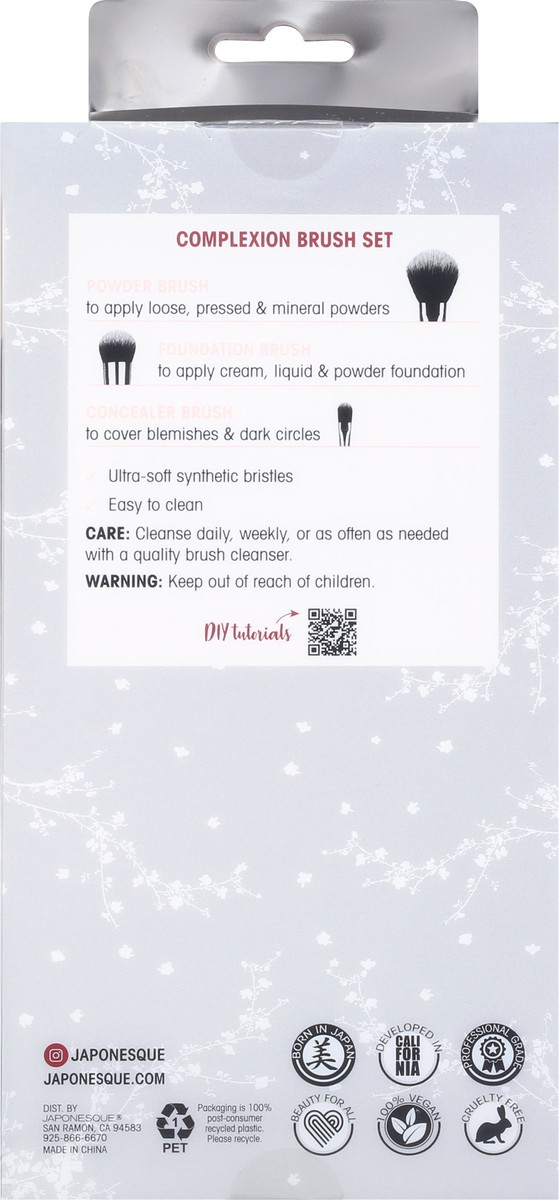 slide 3 of 8, Japonesque Luminous All Day Wear Complexion Brush Set 1 ea, 1 ct