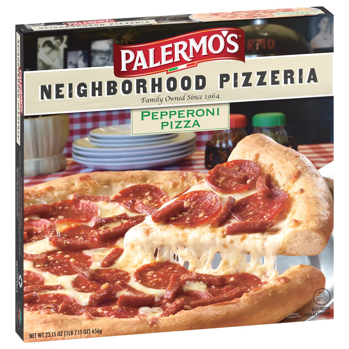 slide 2 of 9, Palermo's Neighborhood Pizzeria Pepperoni Pizza 23.15 oz, 23.15 oz