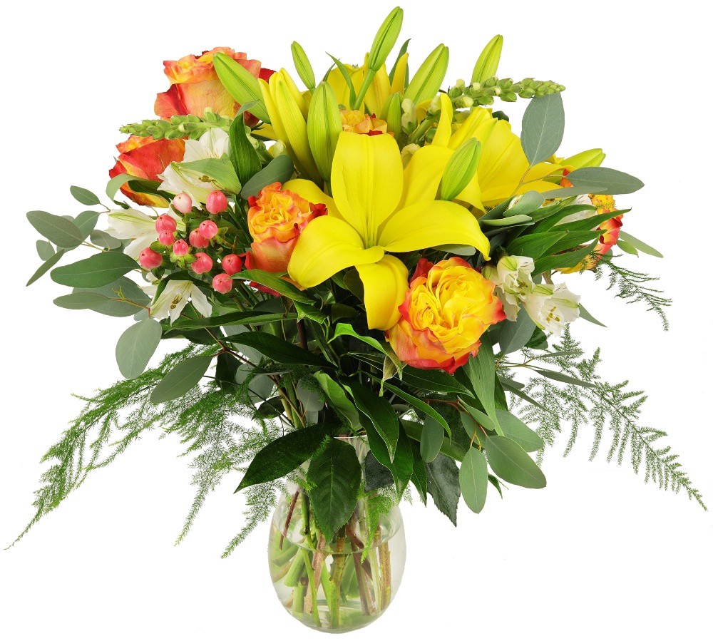 slide 2 of 2, BLOOM HAUS Large Vase Trinity Floral Arrangement, LG