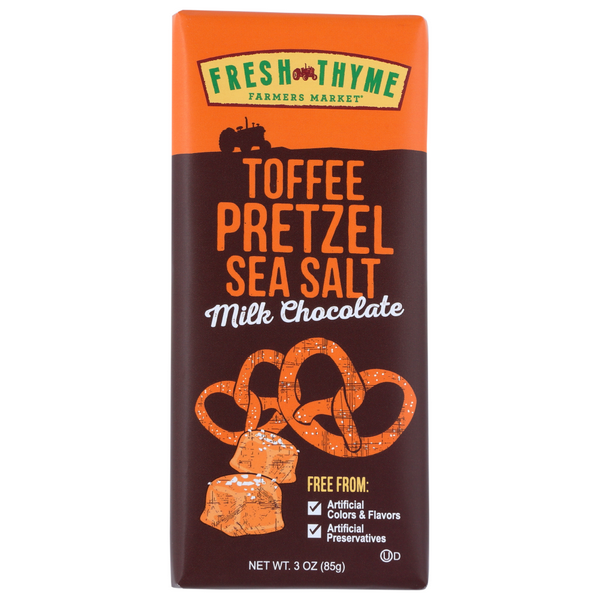 slide 1 of 1, Fresh Thyme Milk Toffee Pretzel And Sea Salt, 3 oz