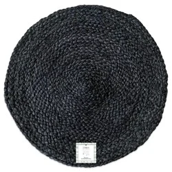 Lintex Black Jute Round Placemat