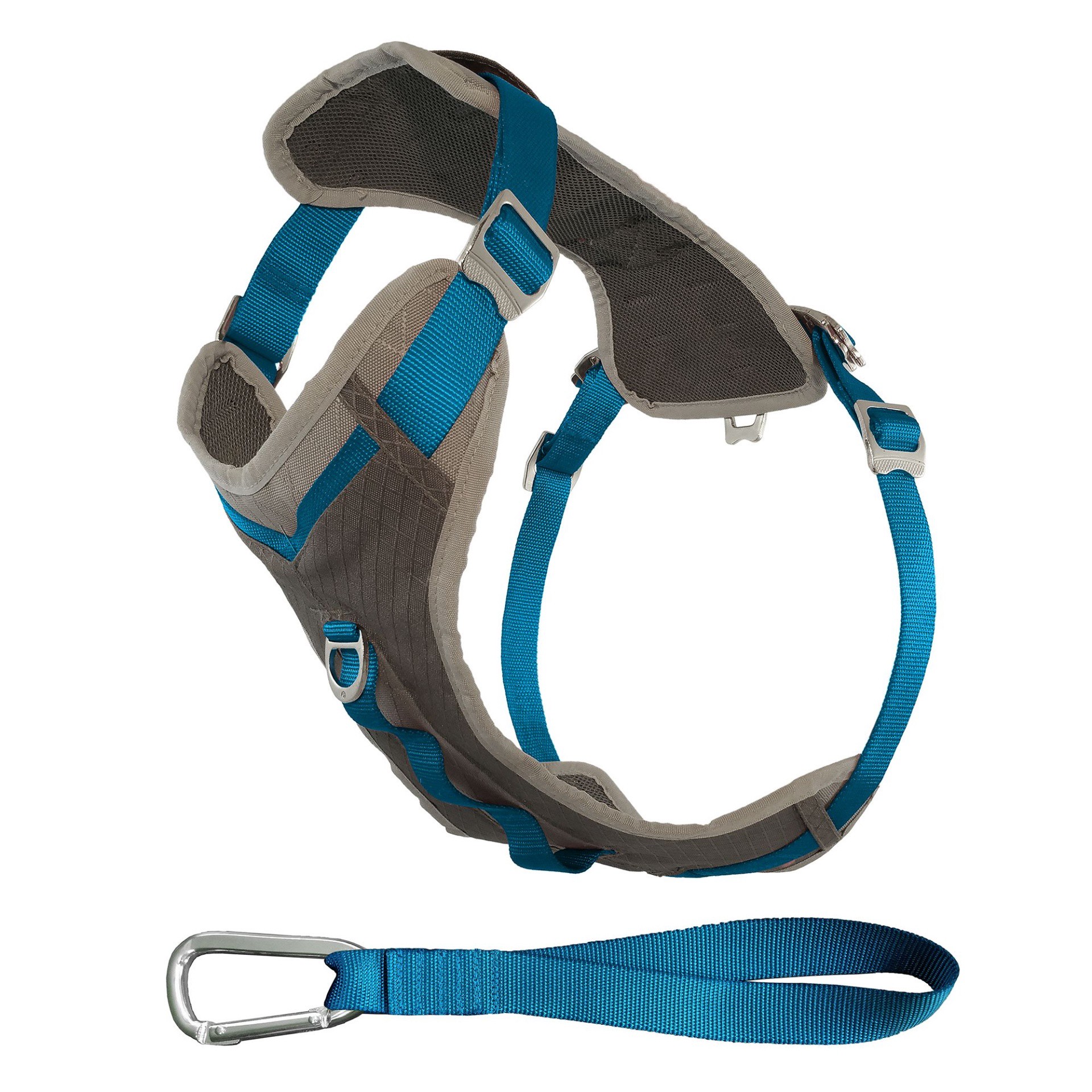 slide 1 of 1, Kurgo Gray & Blue Journey Dog Harness, SM