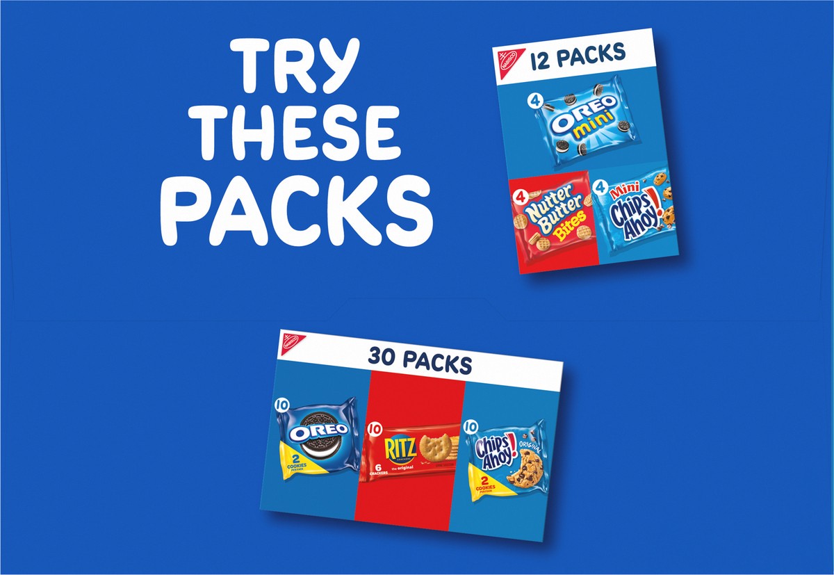 slide 13 of 14, Nabisco Oreo/Chips Ahoy! Cookies Mini 30 ea, 30 oz