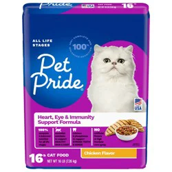 Pet Pride Chicken Flavor Heart Eye & Immunity Support Formula Dry Cat Food