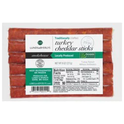 Lunds & Byerlys Smokehouse Turkey Cheddar Sticks 8 oz