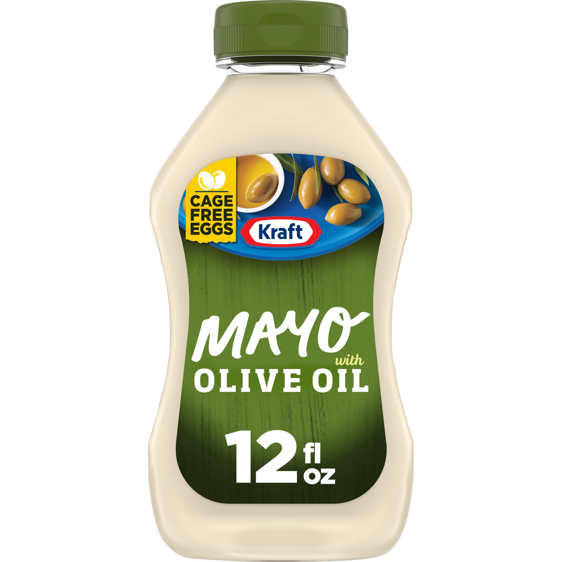 slide 1 of 9, Kraft Olive Oil Reduced Fat Mayonnaise, 12 fl oz