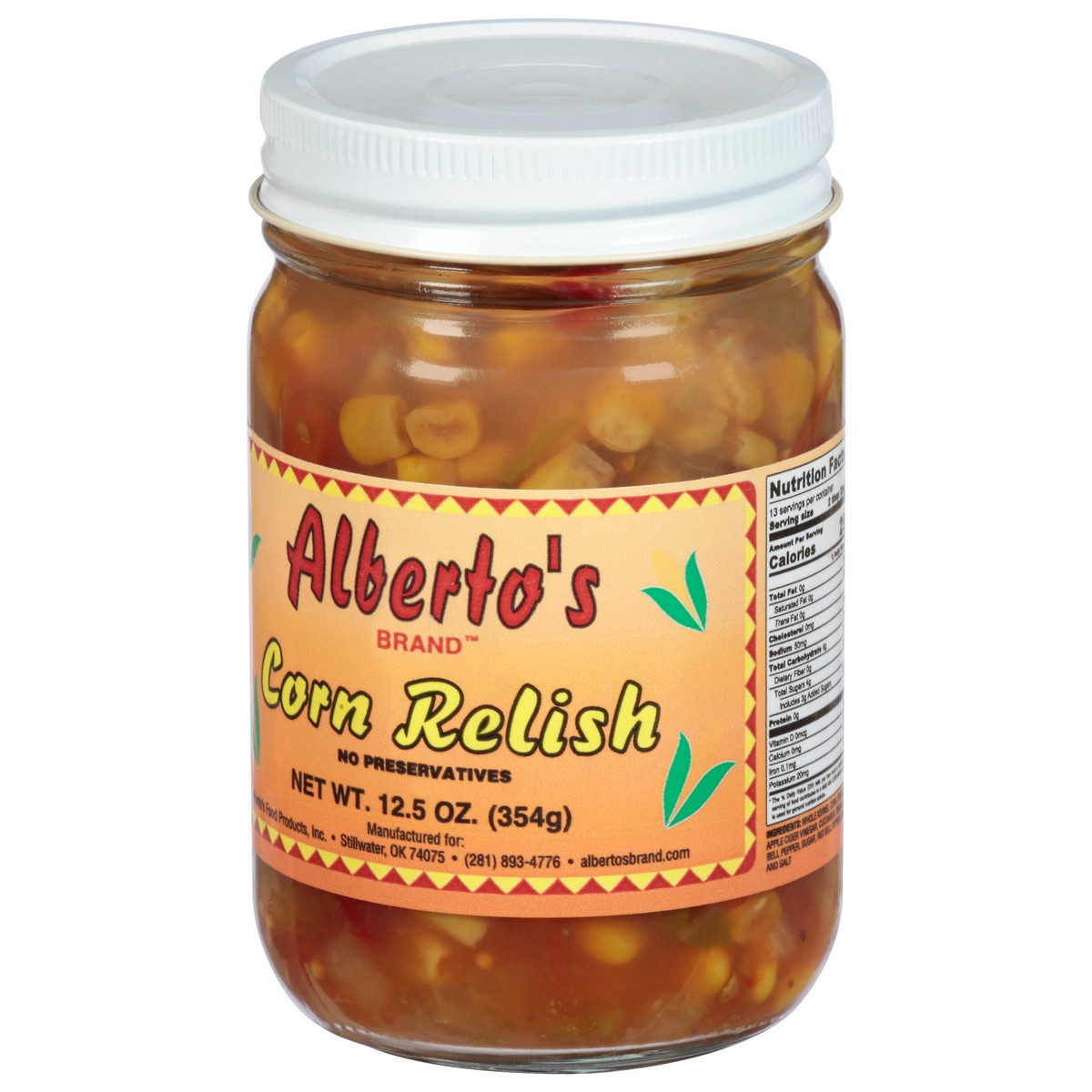 slide 14 of 14, Alberto's Corn Relish 12.5 oz, 12.5 oz