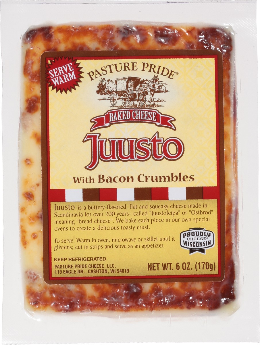 slide 13 of 14, Pasture Pride Juusto Baked Cheese with Bacon Crumble 6 oz, 6 oz