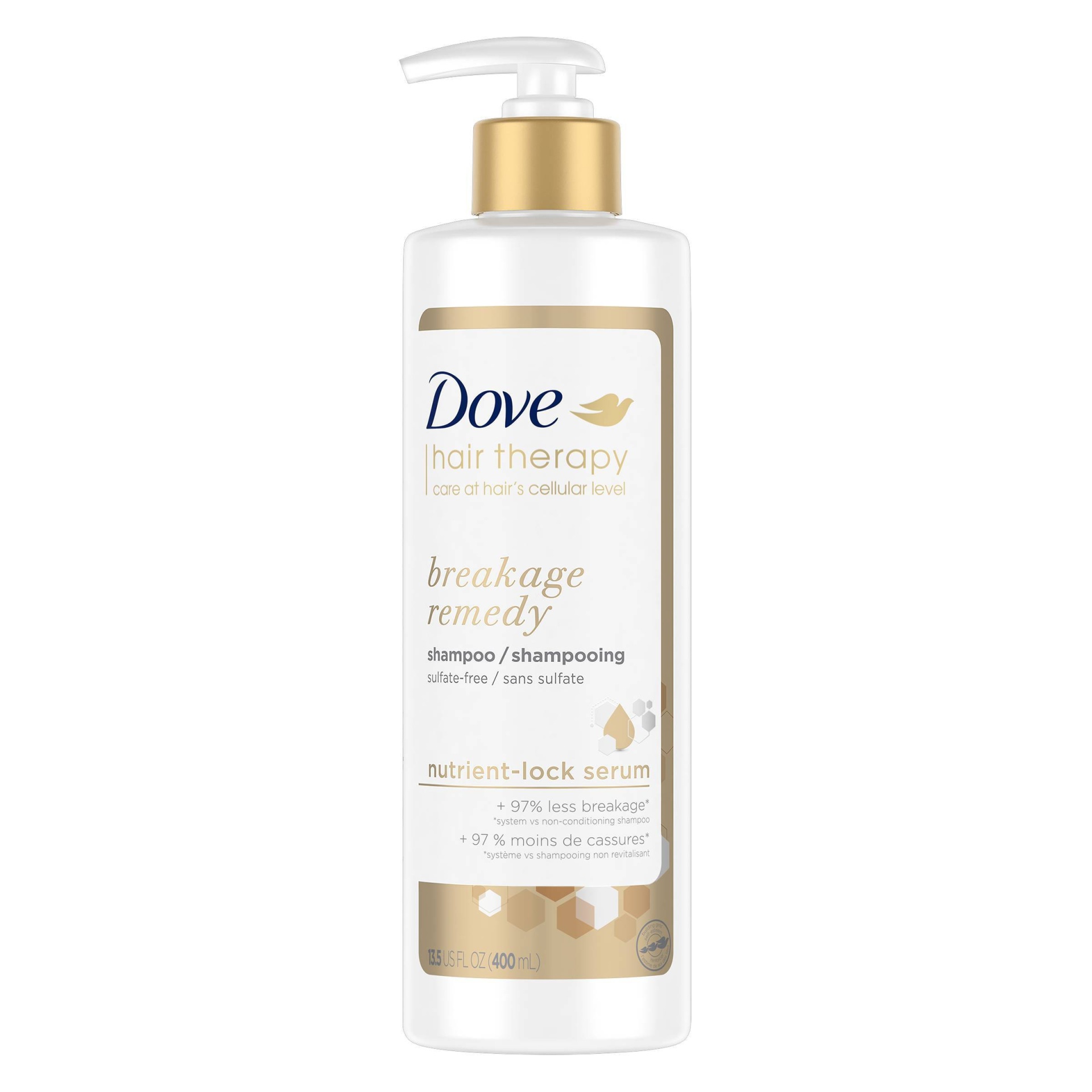 slide 1 of 5, Dove Hair Therapy Shampoo Breakage Remedy, 13.5 fl oz, 