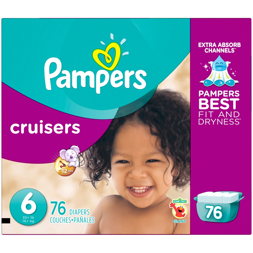 slide 1 of 1, Pampers Diapers 76 ea, 76 ct