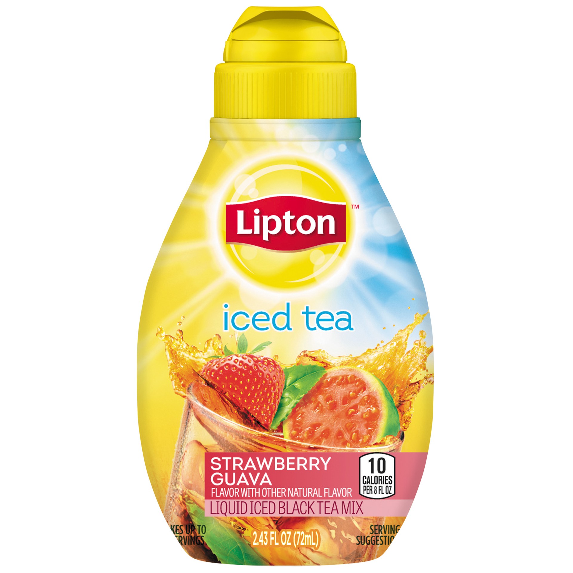 slide 1 of 2, Lipton Liquid Iced Tea Mix Strawberry Guava, 2.43 oz, 2.43 oz