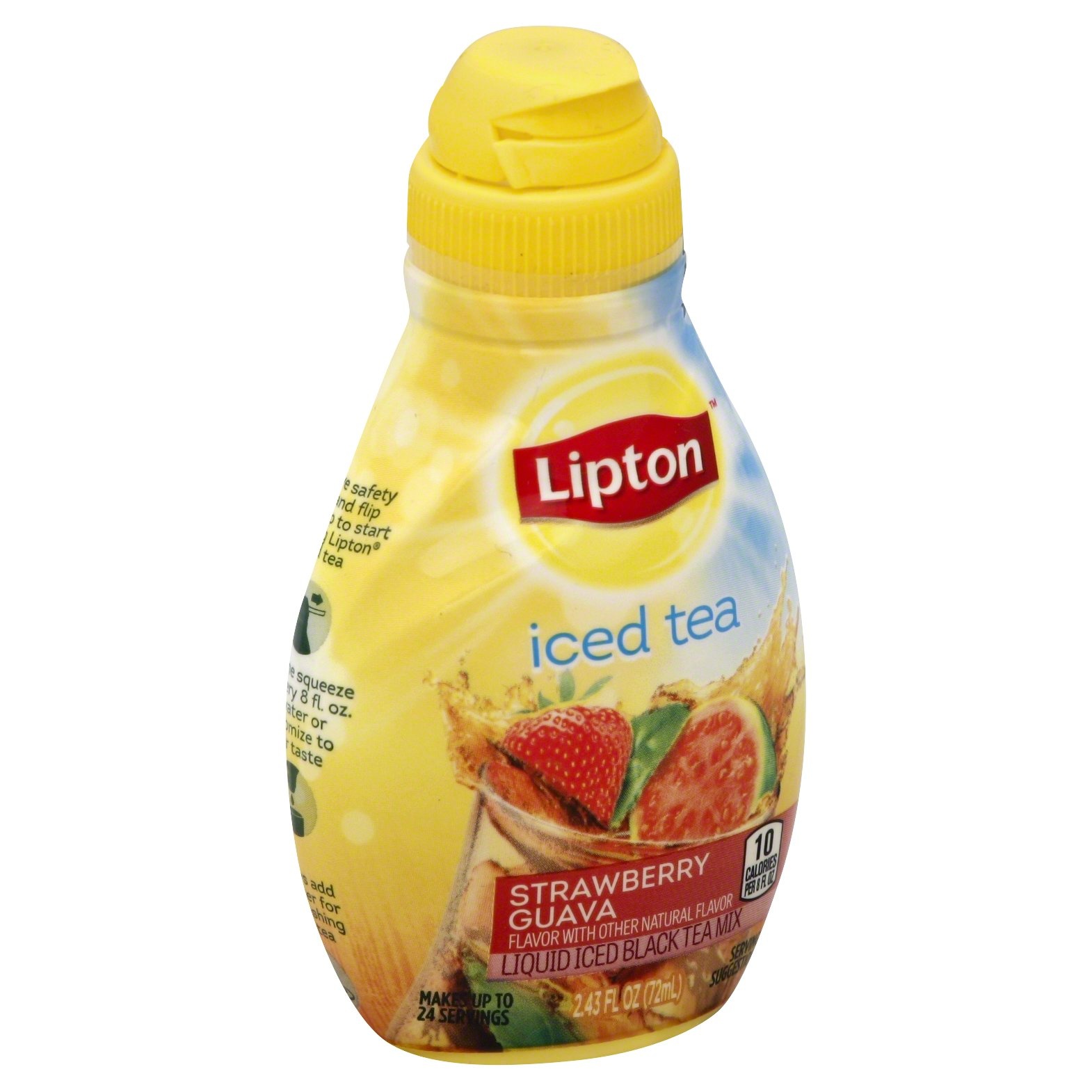 Lipton Tea & Honey Strawberry Guava Liquid Iced Tea Mix 2.43 oz Shipt