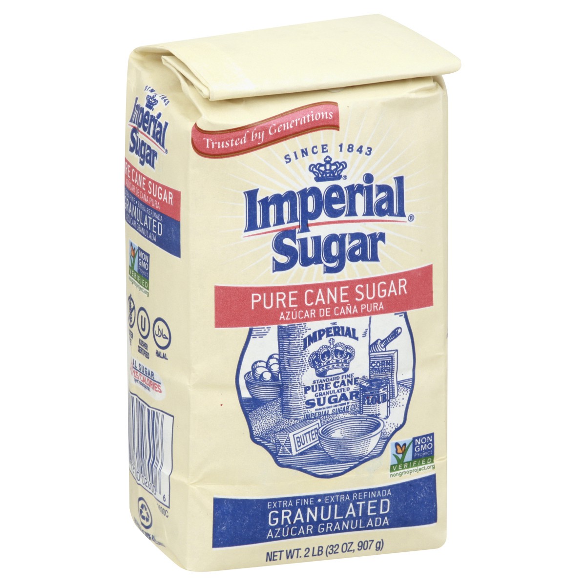 slide 9 of 13, Imperial Sugar Granulated Pure Cane Sugar, 2 lb