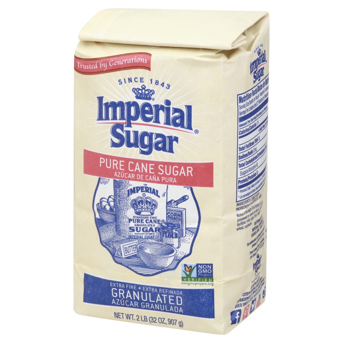 slide 10 of 13, Imperial Sugar Granulated Pure Cane Sugar, 2 lb