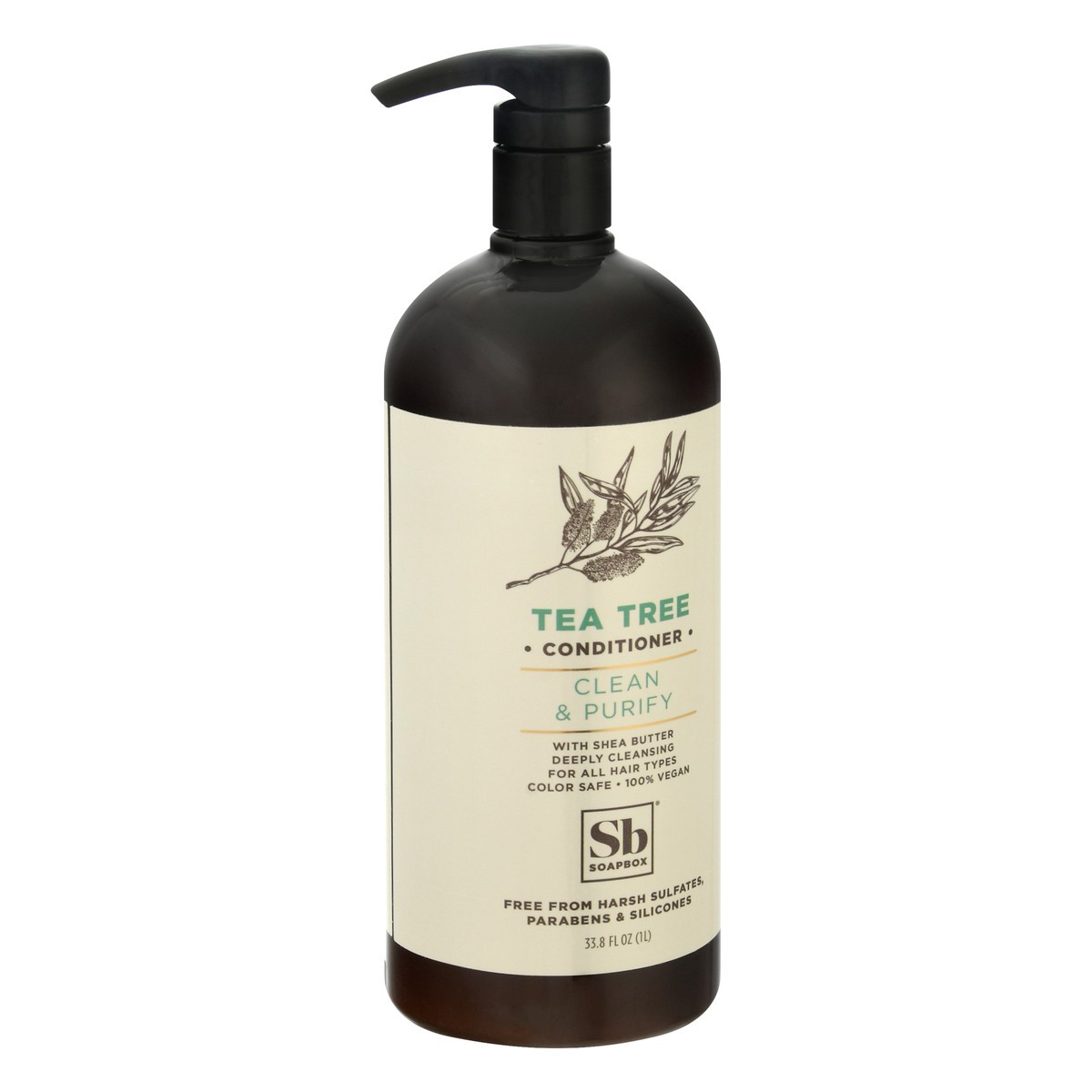 slide 9 of 9, SoapBox Tea Tree Clean & Purify Conditioner, 1 liter