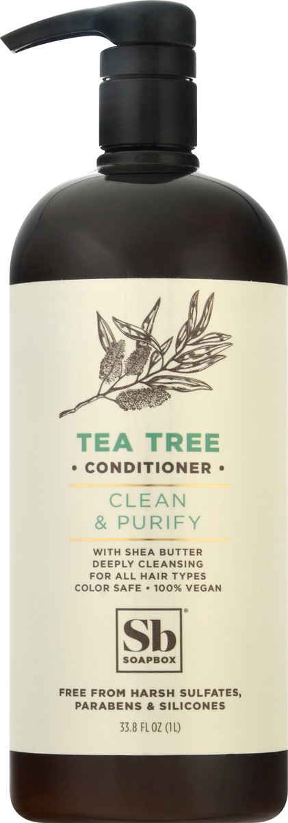 slide 2 of 9, SoapBox Tea Tree Clean & Purify Conditioner, 1 liter