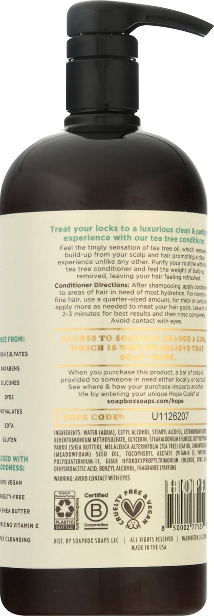 slide 3 of 9, SoapBox Tea Tree Clean & Purify Conditioner, 1 liter