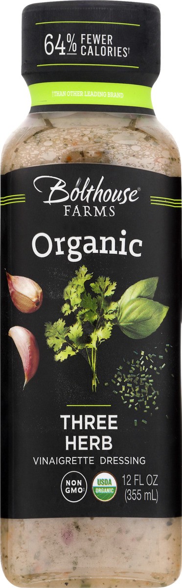 slide 10 of 11, Bolthouse Farms Organic Three Herb Vinaigrette Dressing, 12 fl oz