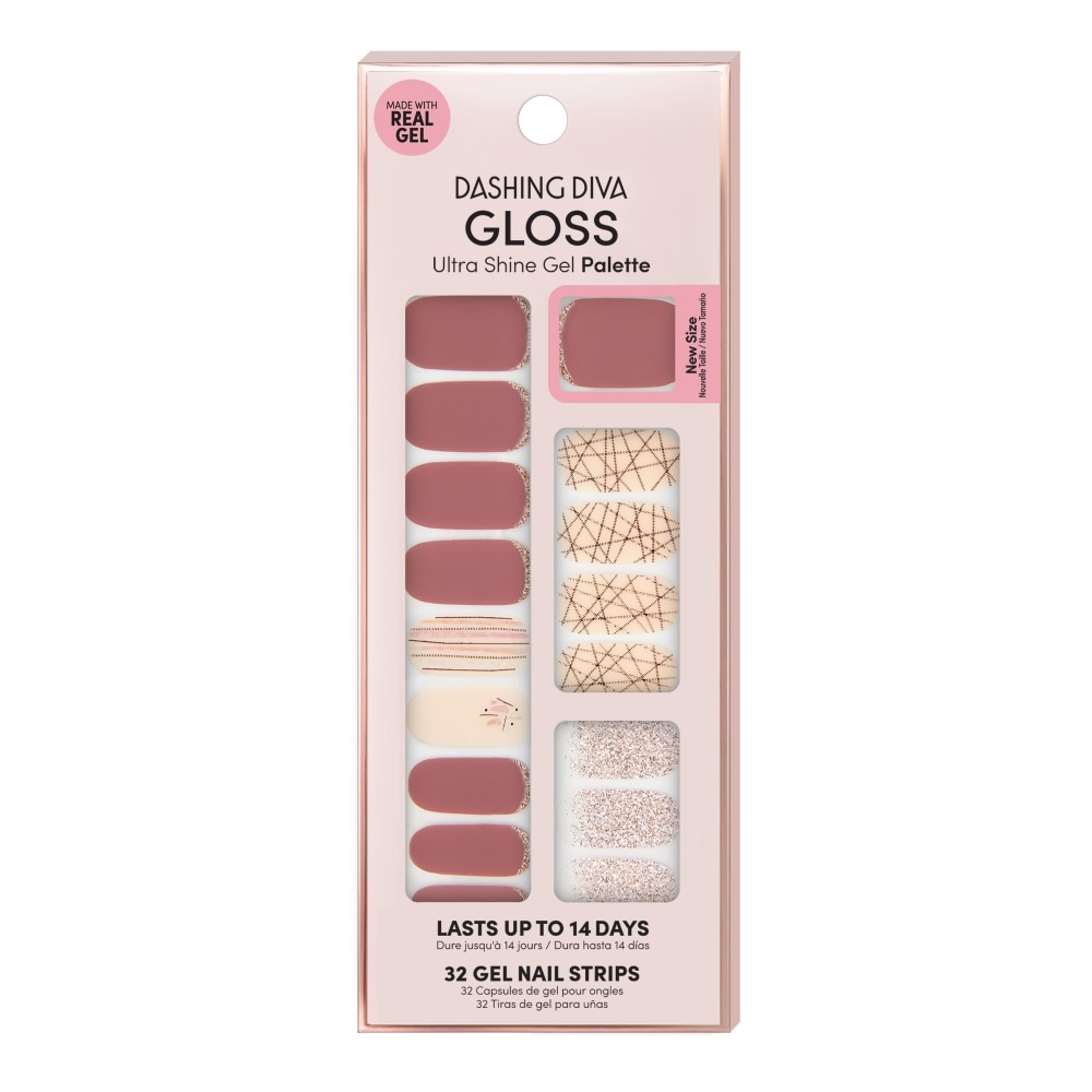 slide 1 of 1, Dashing Diva Gloss Gel Nail Strips 32 ea, 32 ct