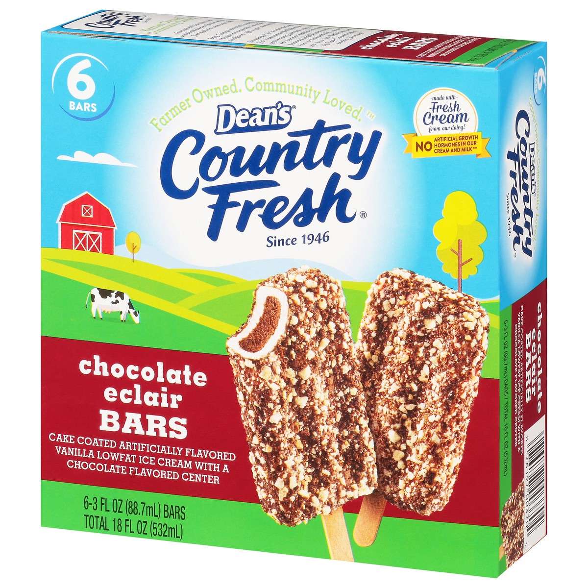 slide 7 of 17, Country Fresh Chocolate Eclair Bars, 6 fl oz
