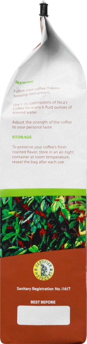 slide 7 of 9, Nica's Coffee Organic Medium Roast Ground Nicaraguan Supremo Coffee - 12 oz, 12 oz