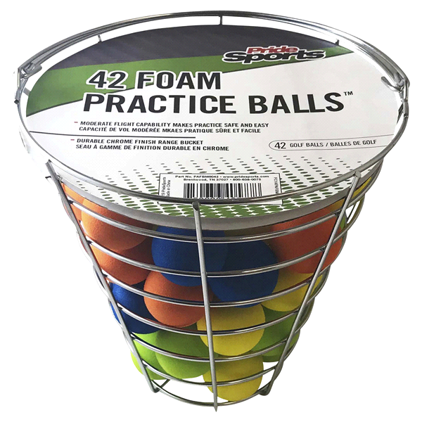 slide 1 of 17, PrideSports Bucket of Foam Practice Balls, 42 ct