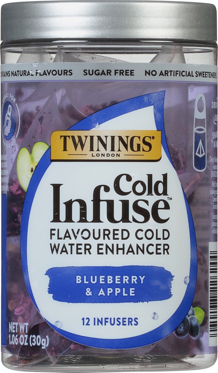 slide 4 of 9, Twinings Cold Infuse Blueberry & Apple Flavoured Cold Water Enhancer - 12 ct, 12 ct