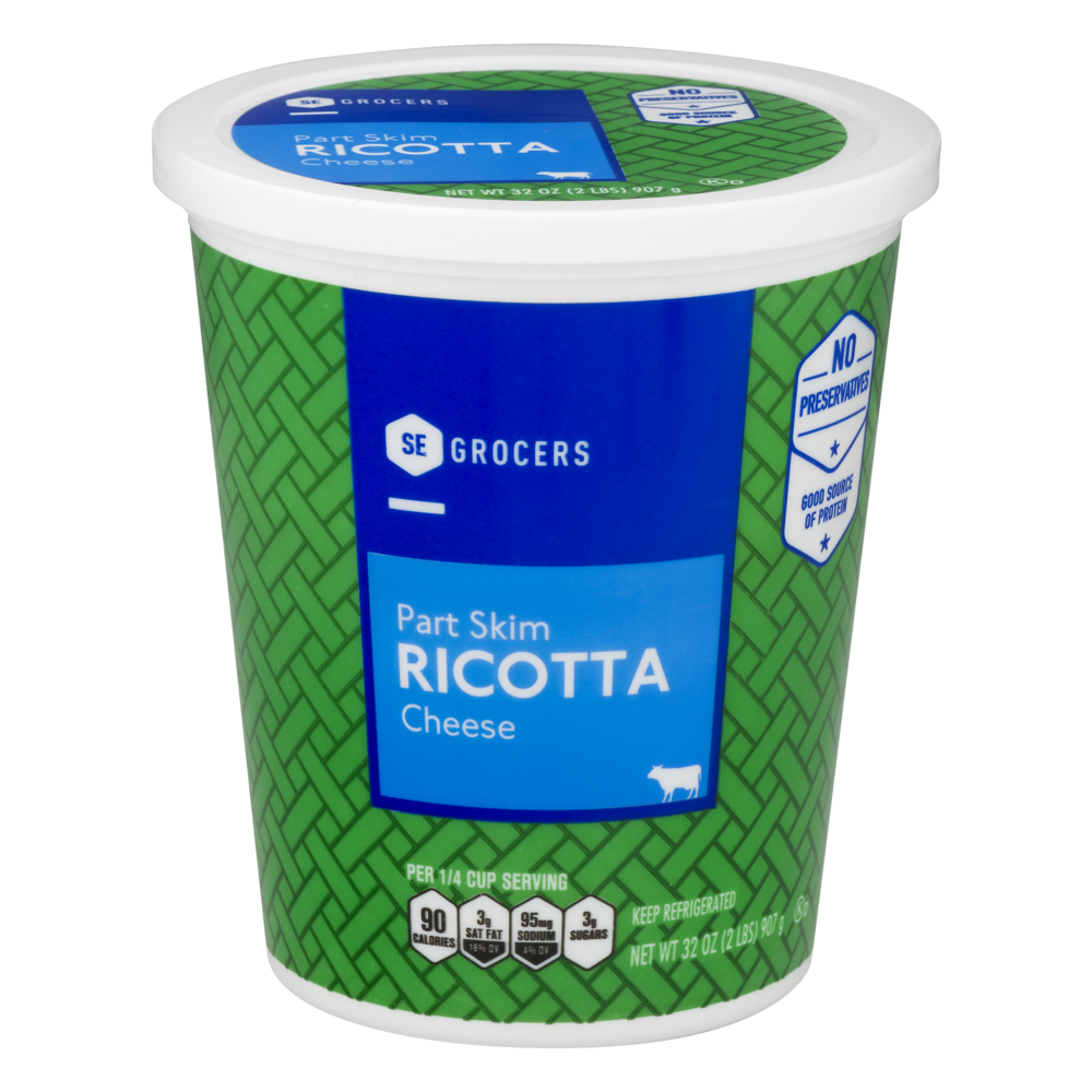 slide 1 of 1, SE Grocers Part Skim Ricotta Cheese, 32 oz