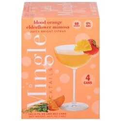 Mingle Blood Orange Elderflower Mimosa Mocktails - 4 ct