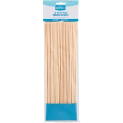 Mr. Bar-B-Q Bamboo Skewers, Extra Wide, 12 in