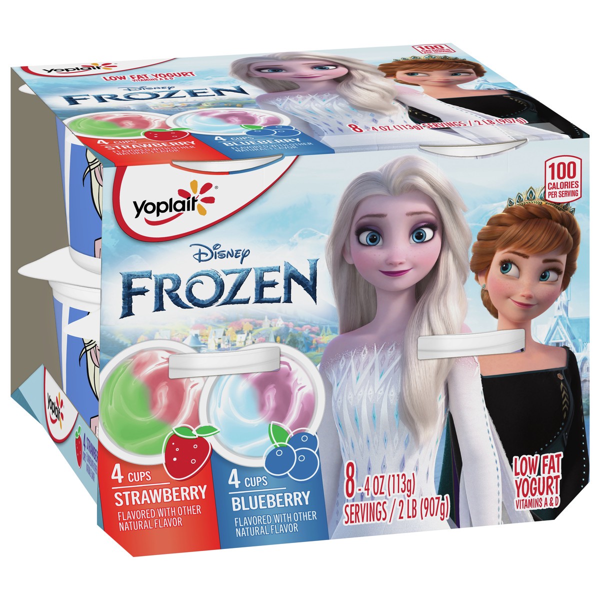 slide 8 of 9, Yoplait Low Fat Kids Yogurt, Disney Frozen Variety Pack, Gluten Free Snacks, 8 Yogurt Cups, 8 ct