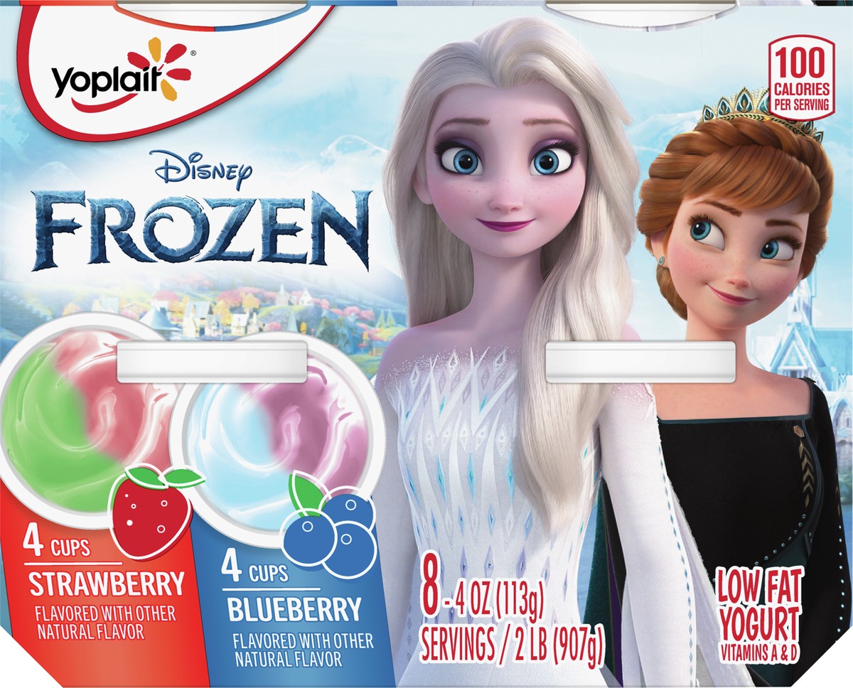 slide 9 of 9, Yoplait Low Fat Kids Yogurt, Disney Frozen Variety Pack, Gluten Free Snacks, 8 Yogurt Cups, 8 ct