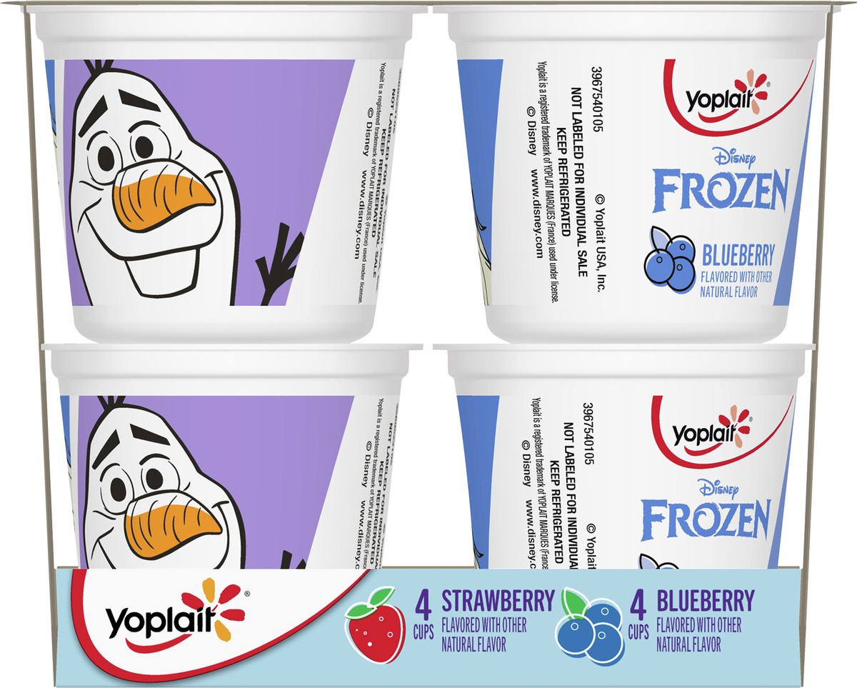 slide 4 of 9, Yoplait Low Fat Kids Yogurt, Disney Frozen Variety Pack, Gluten Free Snacks, 8 Yogurt Cups, 8 ct