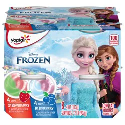 Yoplait Low Fat Kids Yogurt, Disney Frozen Variety Pack, Gluten Free Snacks, 8 Yogurt Cups