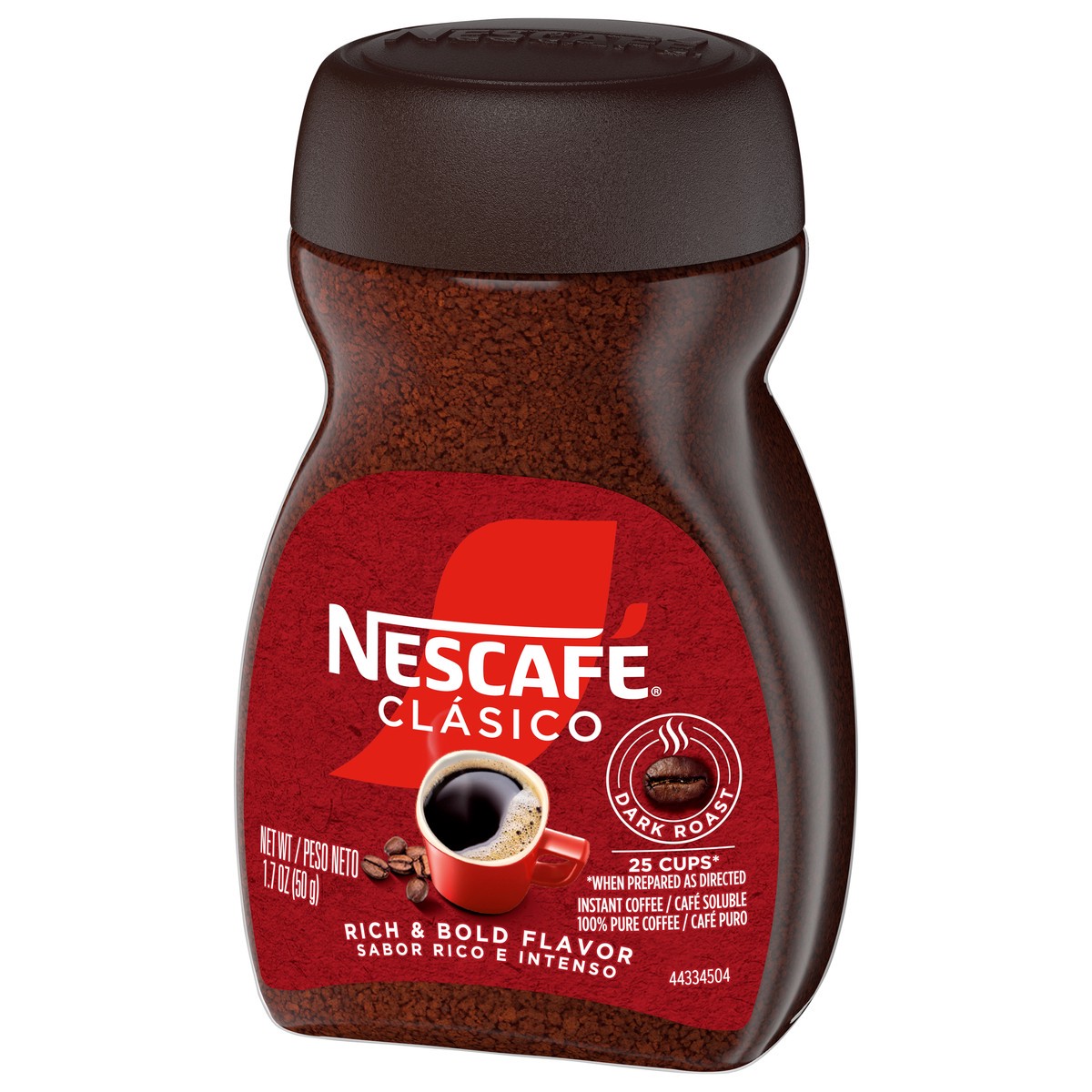 slide 4 of 4, Nescafé Clasico Instant Dark Roast Coffee 1.7 oz, 1.7 oz
