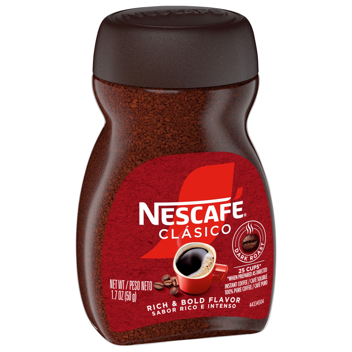 slide 2 of 4, Nescafé Clasico Instant Dark Roast Coffee 1.7 oz, 1.7 oz