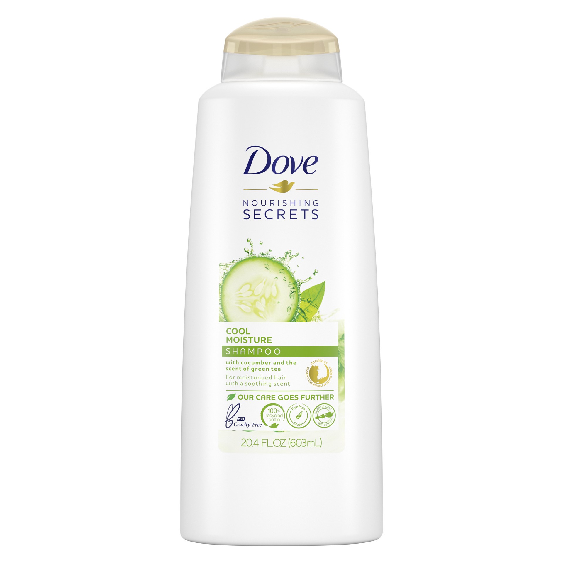 slide 1 of 4, Dove Nourishing Secrets Shampoo Cool Moisture, 20.4 oz, 20.4 fl oz