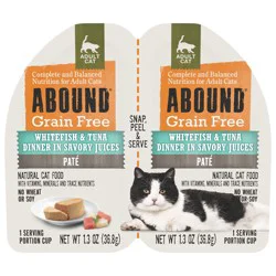 Abound Whitefish & Tuna Pate Adult Cat Food Cups