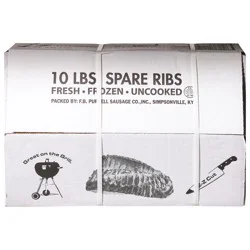 Pork Sow Spare Ribs - 10 Lb
