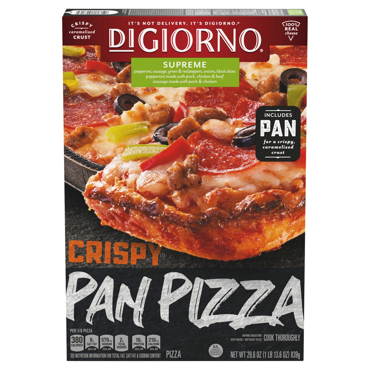 slide 1 of 9, DiGiorno Pizza, 29.6 oz