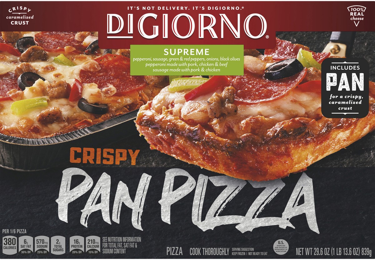 slide 9 of 9, DiGiorno Pizza, 29.6 oz