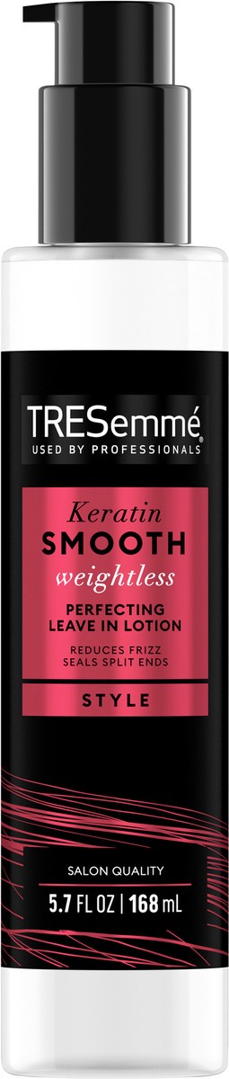 slide 9 of 12, TRESemmé Keratin Smooth Perfecting Leave-In Lotion, 5.7 fl oz