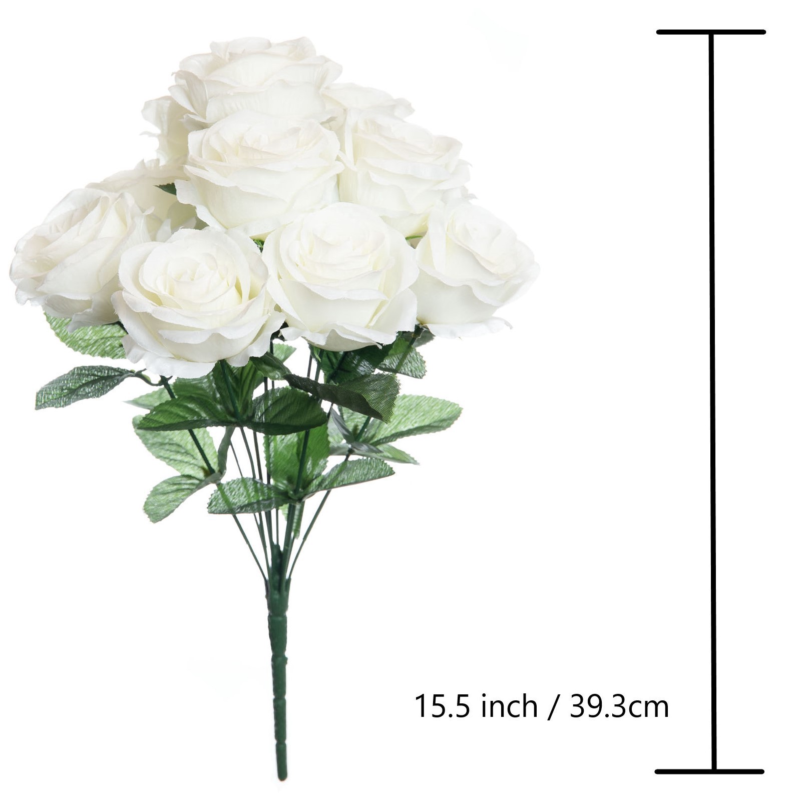 slide 3 of 5, Cream Rose Bush By Ashland, 15.5 in